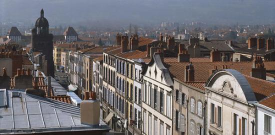 Vue depuis le sommet du beffroi vers le sud